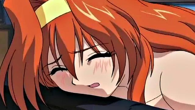 Аниме-шлюшки в наручниках получают по полной