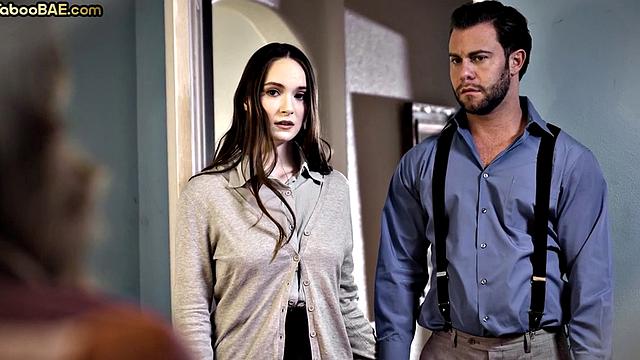 Stunning babe deepthroates and got pounded by her BF