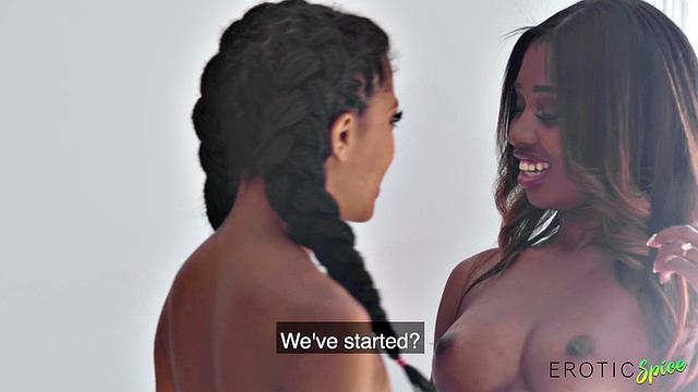 Ebony masseuse with amazing curves