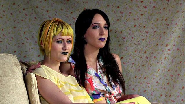 Public slut toyed outdoors by dominators in threesome