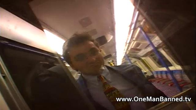 Daring flash on the London Underground