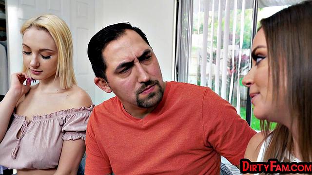 Cockhungry sluts satisfy lover in threesome