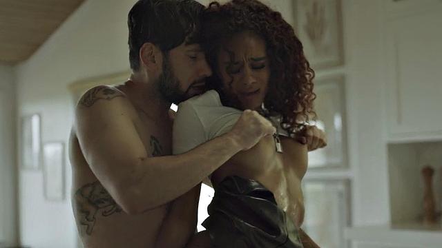 Ebony stepdaughter deepthroats stepdad after getting fucked