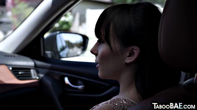 Horny babe pounded outdoors