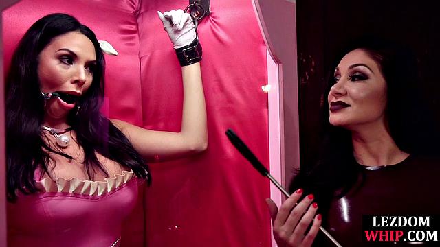 Naughty Misstress whipping bigtitted babe