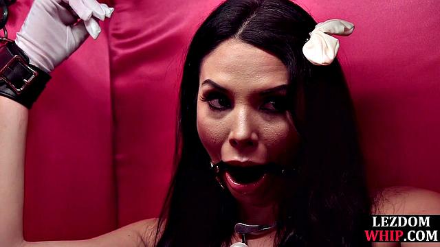 Naughty Misstress whipping bigtitted babe