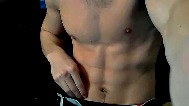 Zack Randall bends over and sucks his own cock before covering himself in a hot load