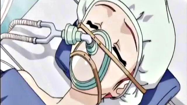 Busty anime teen licked after fucking cock