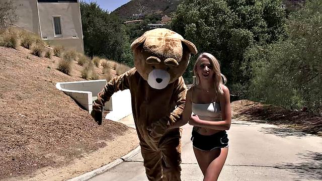Blonde Cutie Madison Summers Loves Her Teddy So Much She Lets Him Fuck Her Doggystyle!