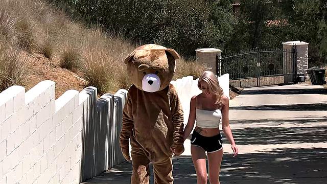 Blonde Cutie Madison Summers Loves Her Teddy So Much She Lets Him Fuck Her Doggystyle!