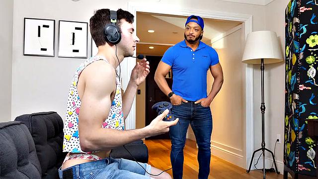 no cash, no food, but at least the dick is free - gamer finds out his joystick isn't the only thing getting a workout