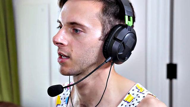 no cash, no food, but at least the dick is free - gamer finds out his joystick isn't the only thing getting a workout