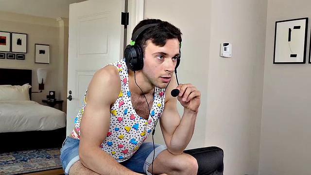 no cash, no food, but at least the dick is free - gamer finds out his joystick isn't the only thing getting a workout