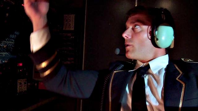 Stewardess Madelyn Marie Fucks Pilot