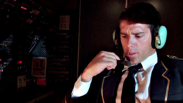 Stewardess Madelyn Marie Fucks Pilot