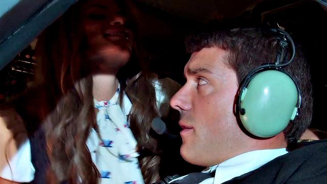 Stewardess Madelyn Marie Fucks Pilot