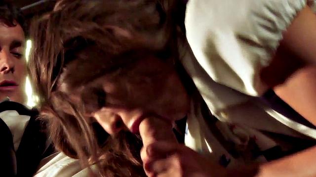 Stewardess Madelyn Marie Fucks Pilot