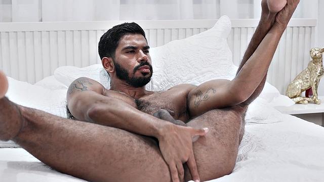 Rimmed Latin stud doggystyled by his BF before cumshot