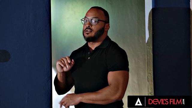 DEVILS FILM - Ana Foxxx Faps To Old Sex Tape Until Hubby Catches Her And Rekindles Wild Sex