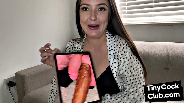 Amateur domina SPH curses small dick