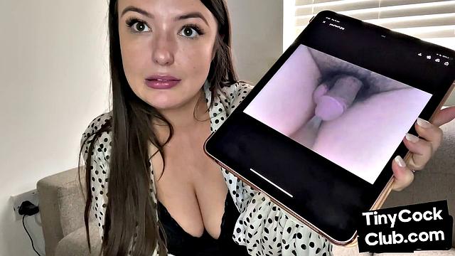 Amateur domina SPH curses small dick