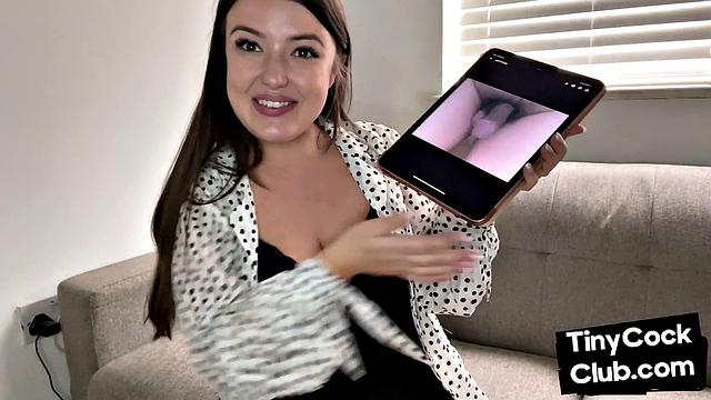 Amateur domina SPH curses small dick