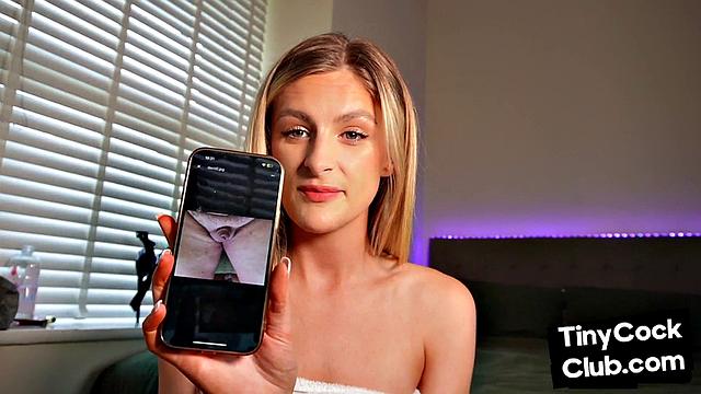 Tiny dick amateur being mocked