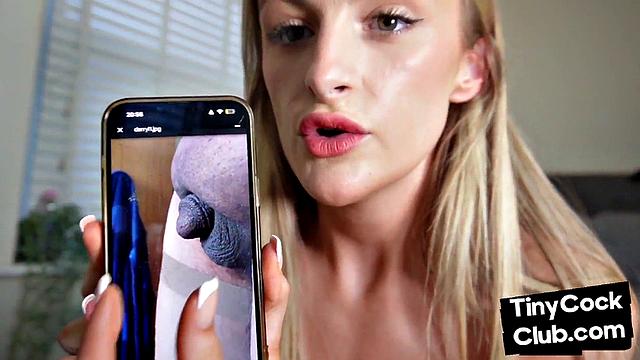 Tiny dick amateur being mocked