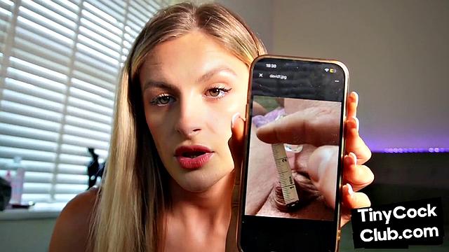 Tiny dick amateur being mocked