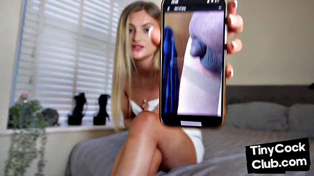 Tiny dick amateur being mocked