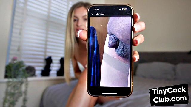 Tiny dick amateur being mocked