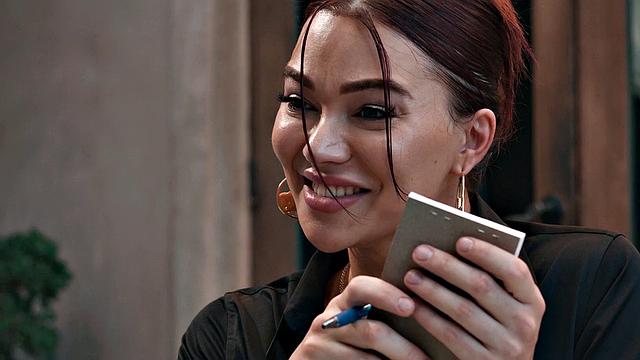 TRANSFIXED - Hot Waitress Emma Rose Rekindles With Bestie Leana Lovings During After Hour