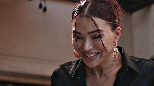 TRANSFIXED - Hot Waitress Emma Rose Rekindles With Bestie Leana Lovings During After Hour