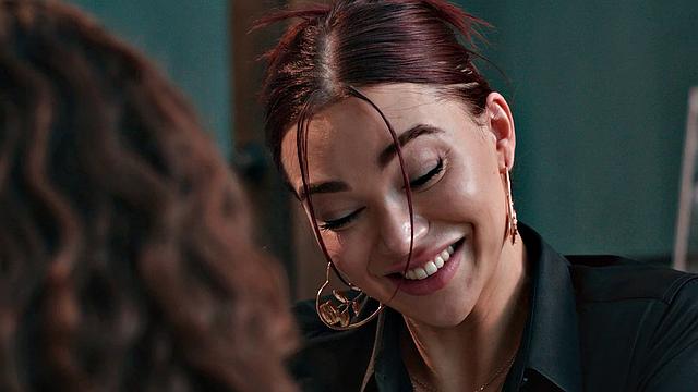 TRANSFIXED - Hot Waitress Emma Rose Rekindles With Bestie Leana Lovings During After Hour