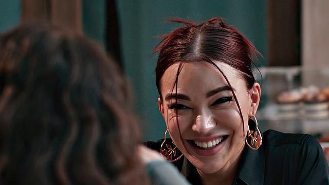 TRANSFIXED - Hot Waitress Emma Rose Rekindles With Bestie Leana Lovings During After Hour