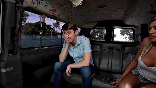 Real straight guy picked up to fuck in van till facial