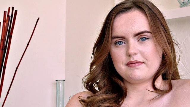 Yee-haw! Eighteen year old cowgirl River shows off her natural tits and round ass.