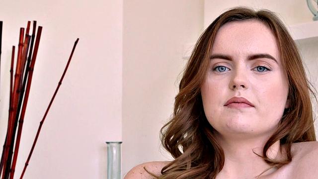 Yee-haw! Eighteen year old cowgirl River shows off her natural tits and round ass.