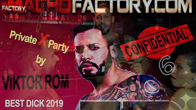 Sex tape of the Macho Factory stars' private bareback gangbang party - Confidential 6 - Private Sex Party