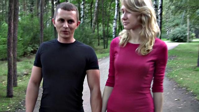 Hot blonde slut gets a balls deep anal fuck