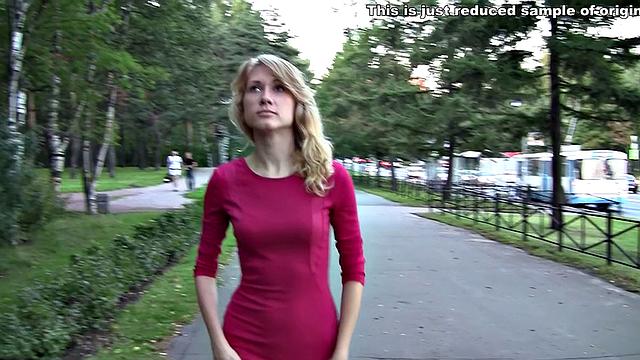 Hot blonde slut gets a balls deep anal fuck