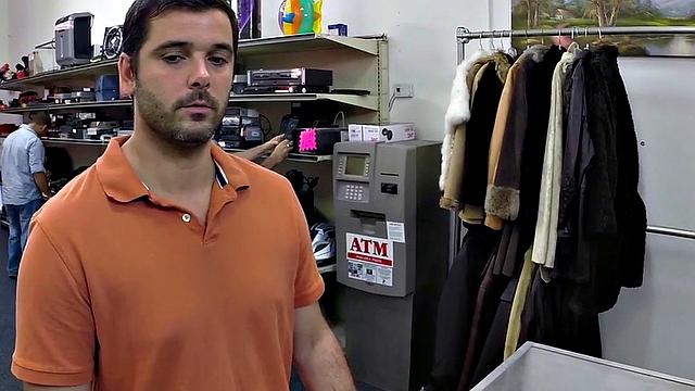 BJ gaypawn amateur rides cock in office till facial