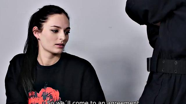 LAW4k. Girl going to steal car but caught and fucked by policemen