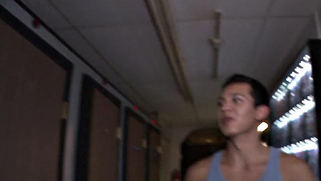 Gloryhole amateur cocksucked by spex gay