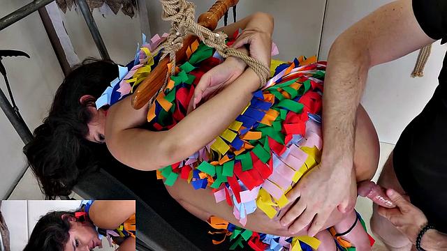 Anally rammed Xaya mouth fucked