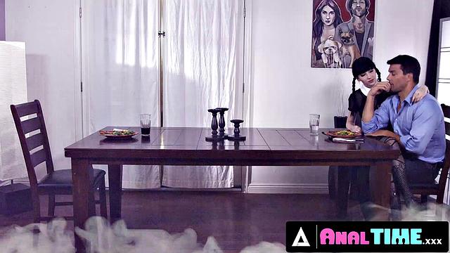 ANAL TIME.XXX - Charlotte Sartres Goth Wednesday Addams Begs For Hardcore Anal Destruction