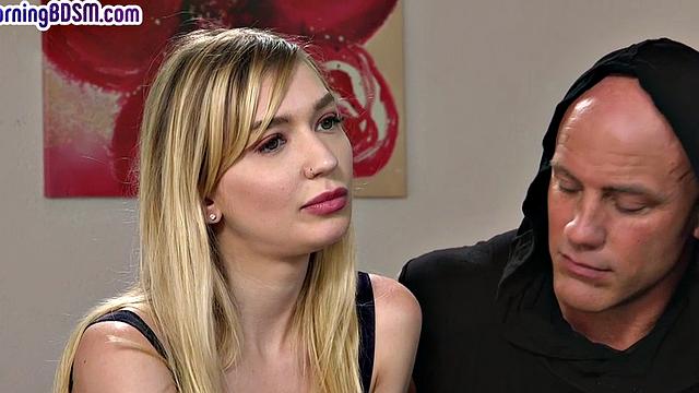 Submissive skinny GF mouth jizzed after pussydrilled