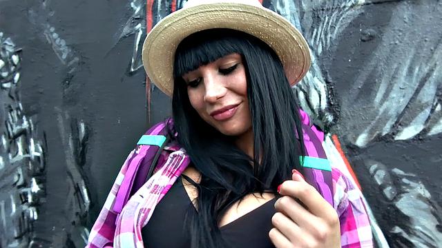 Belgian babe fucked by train tracks