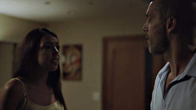 Deepthroat 21yo stepdaughter in stockings fucked by my stepdad