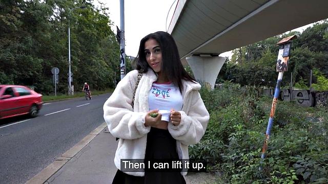 Public slut banged by big dick in wet pussy